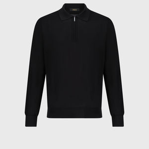 Трикотажный свитер черный