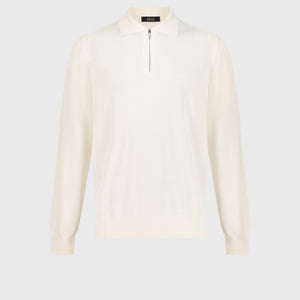 Трикотажный свитер белый