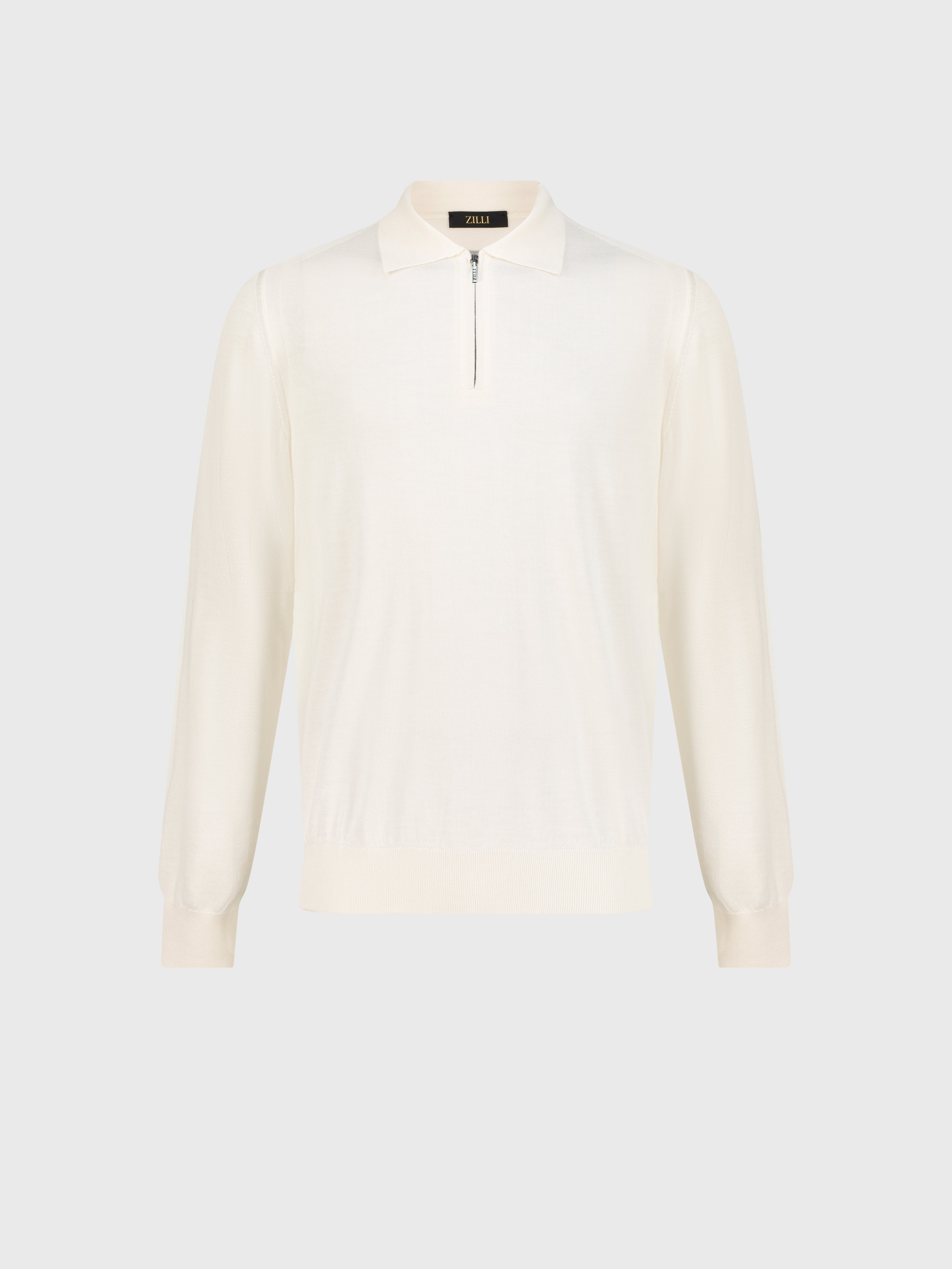 Трикотажный свитер белый