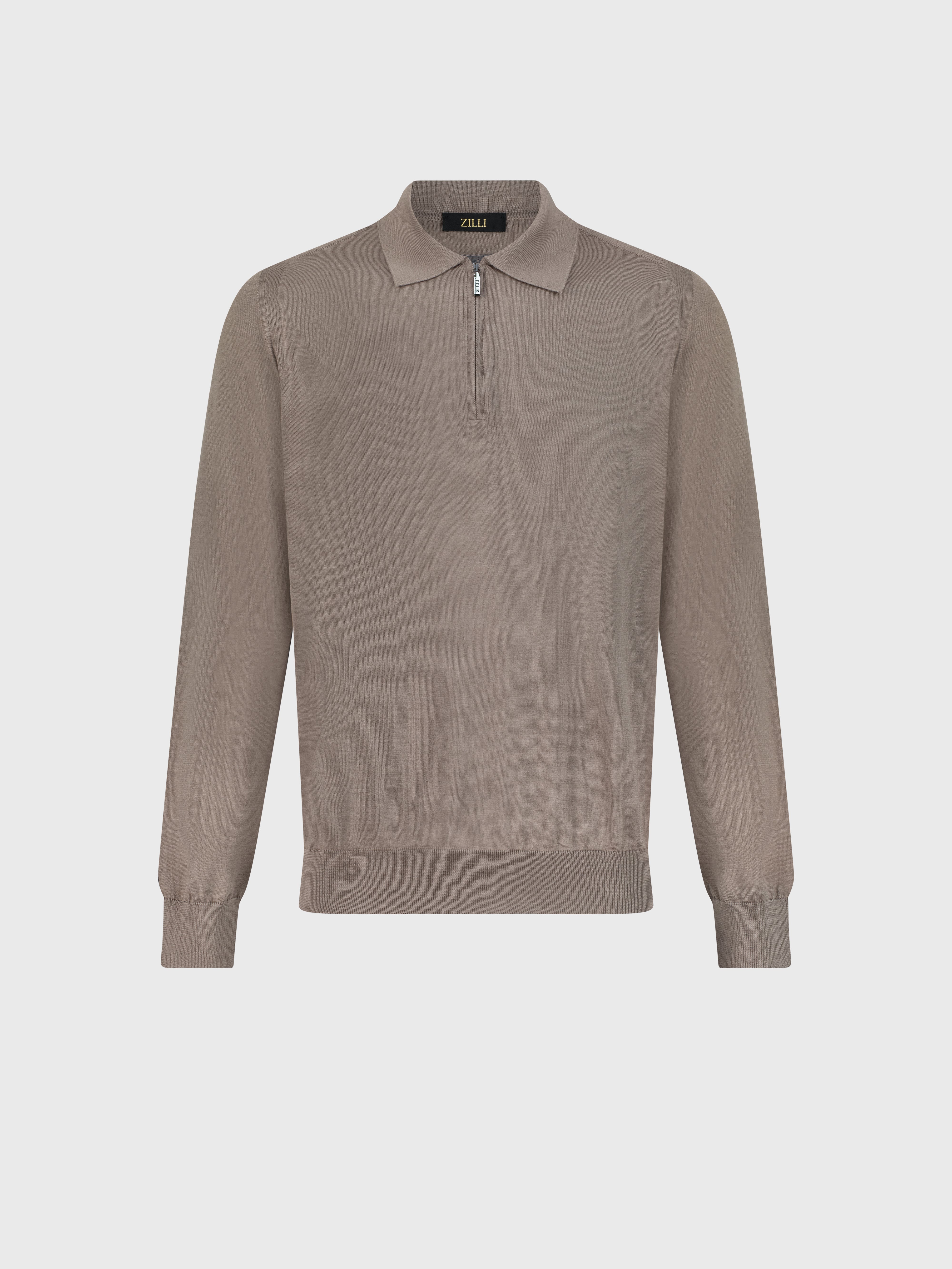 Трикотажный свитер тауп