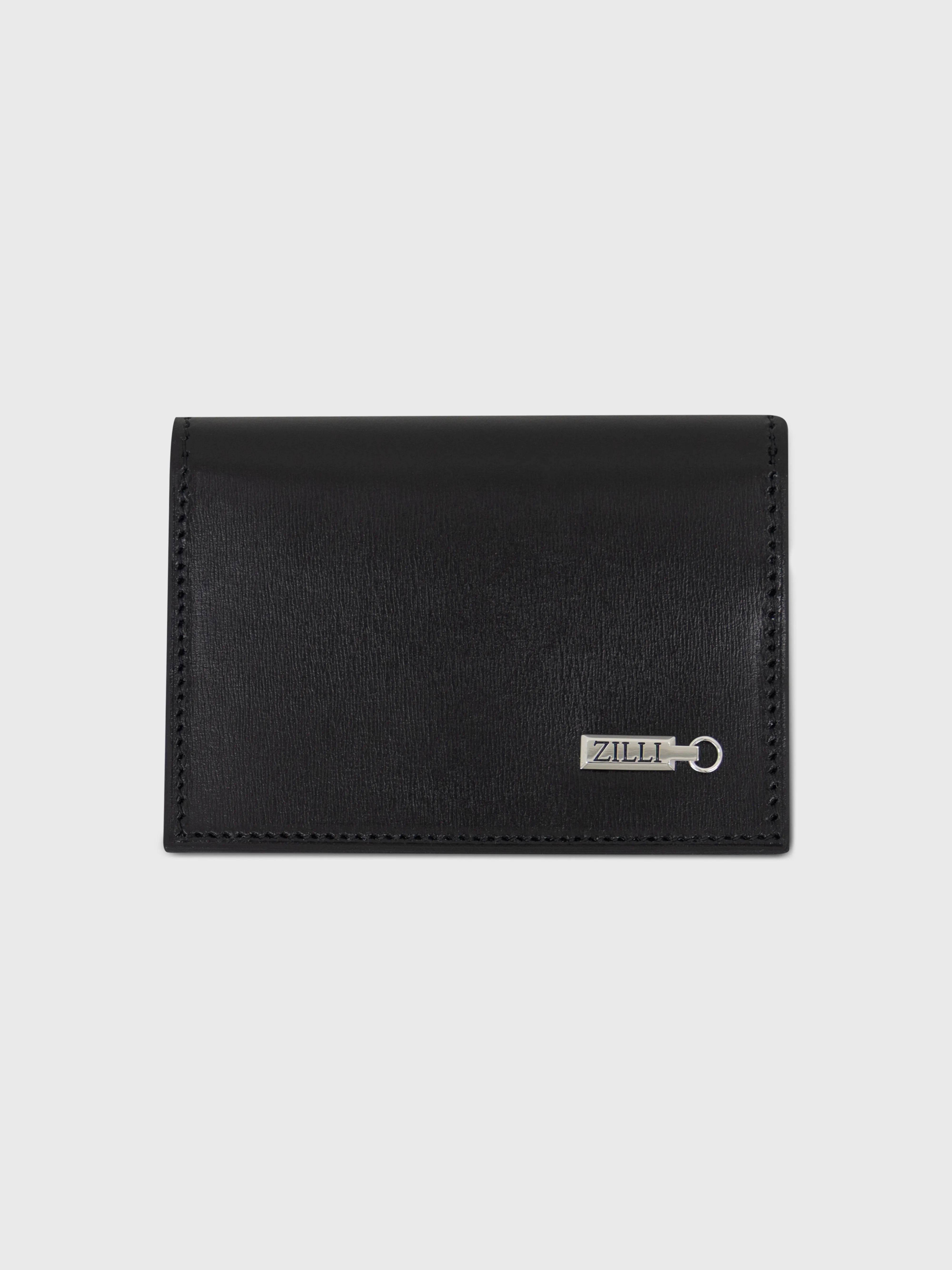 ZILLI Держатель для карт с отделкой - Черный