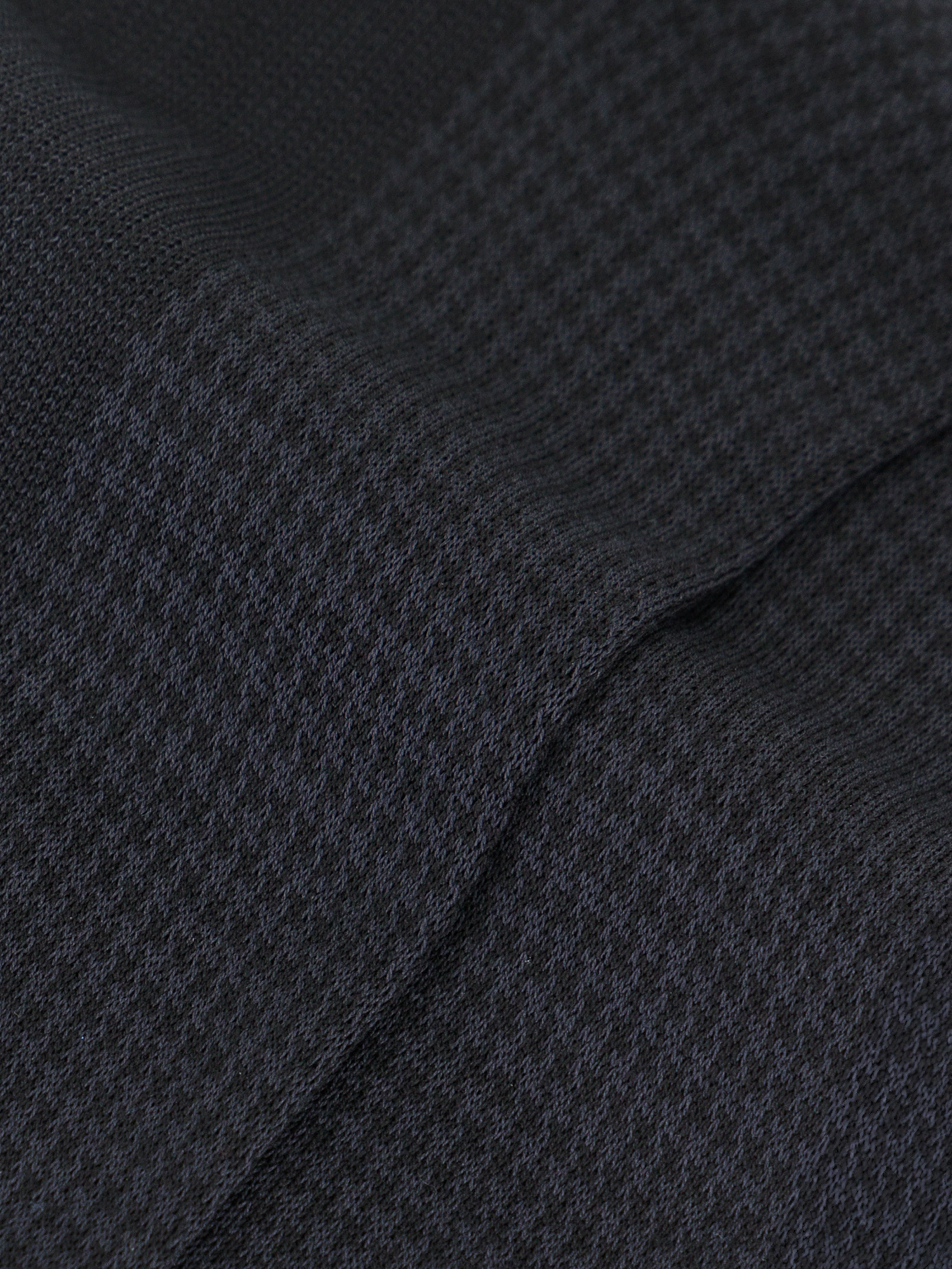 Носки до середины голени с узором "елочка" черные