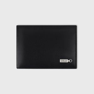 Кошелек Bi-fold из зернистой телячьей кожи - Черный