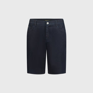 Хлопковые джинсовые шорты с вышивкой ZILLI - Синий