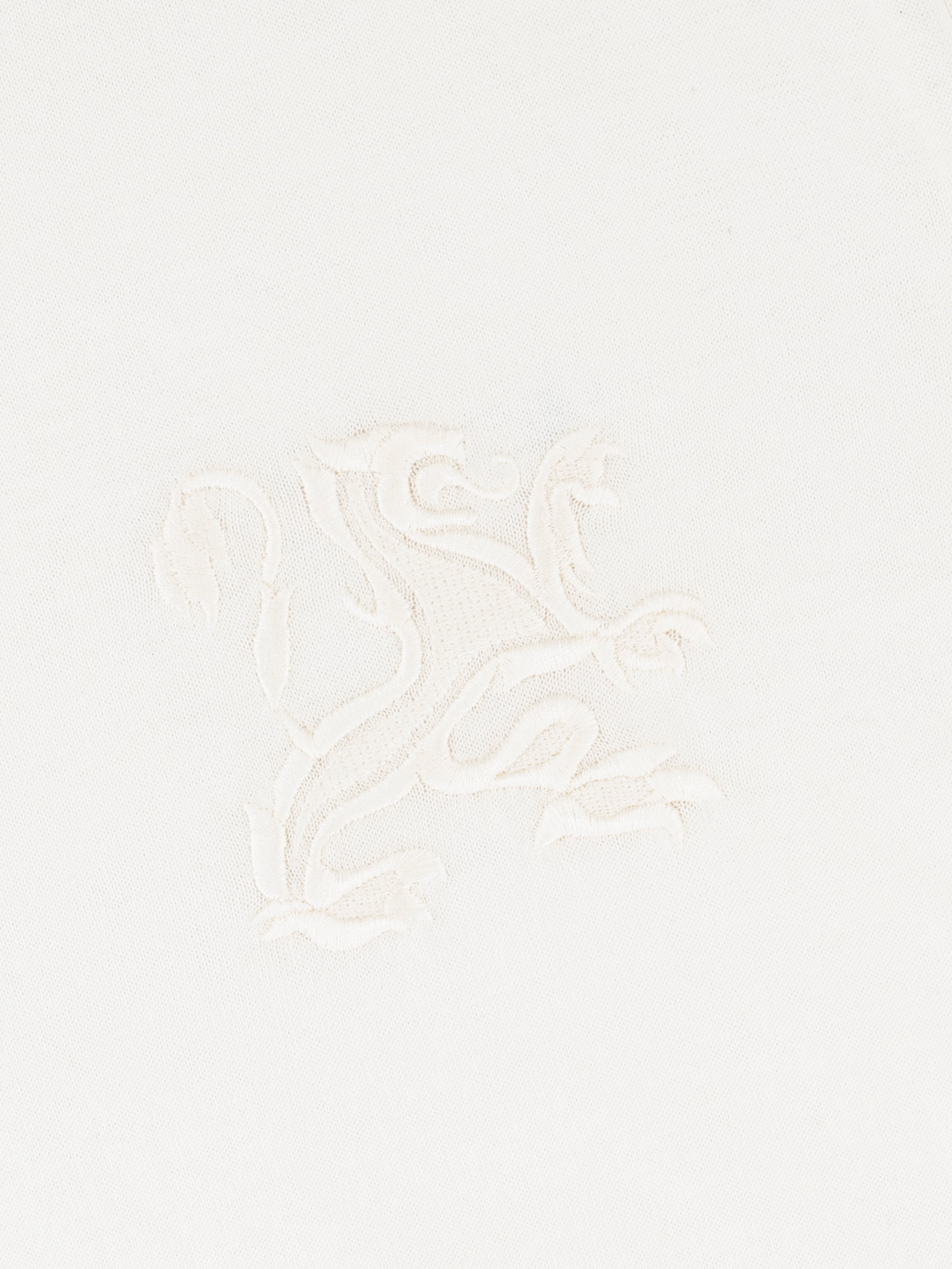 Хлопковая рубашка "Большой лев" Piquet - натуральный белый