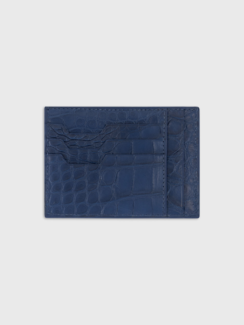 Кожаный держатель для карт - Синие джинсы