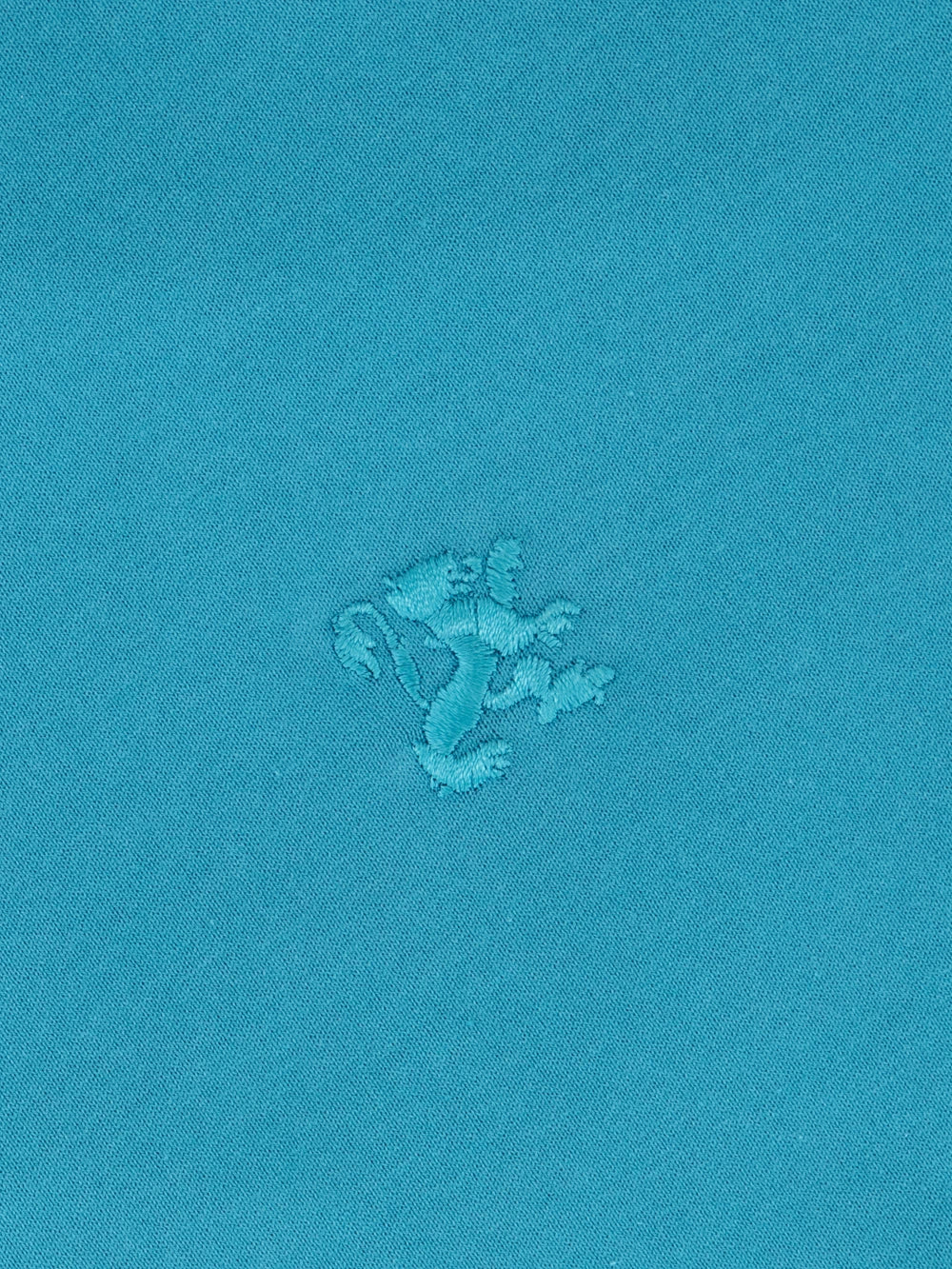 Хлопковая рубашка с вышивкой "ZILLI Club Lion" - павлин