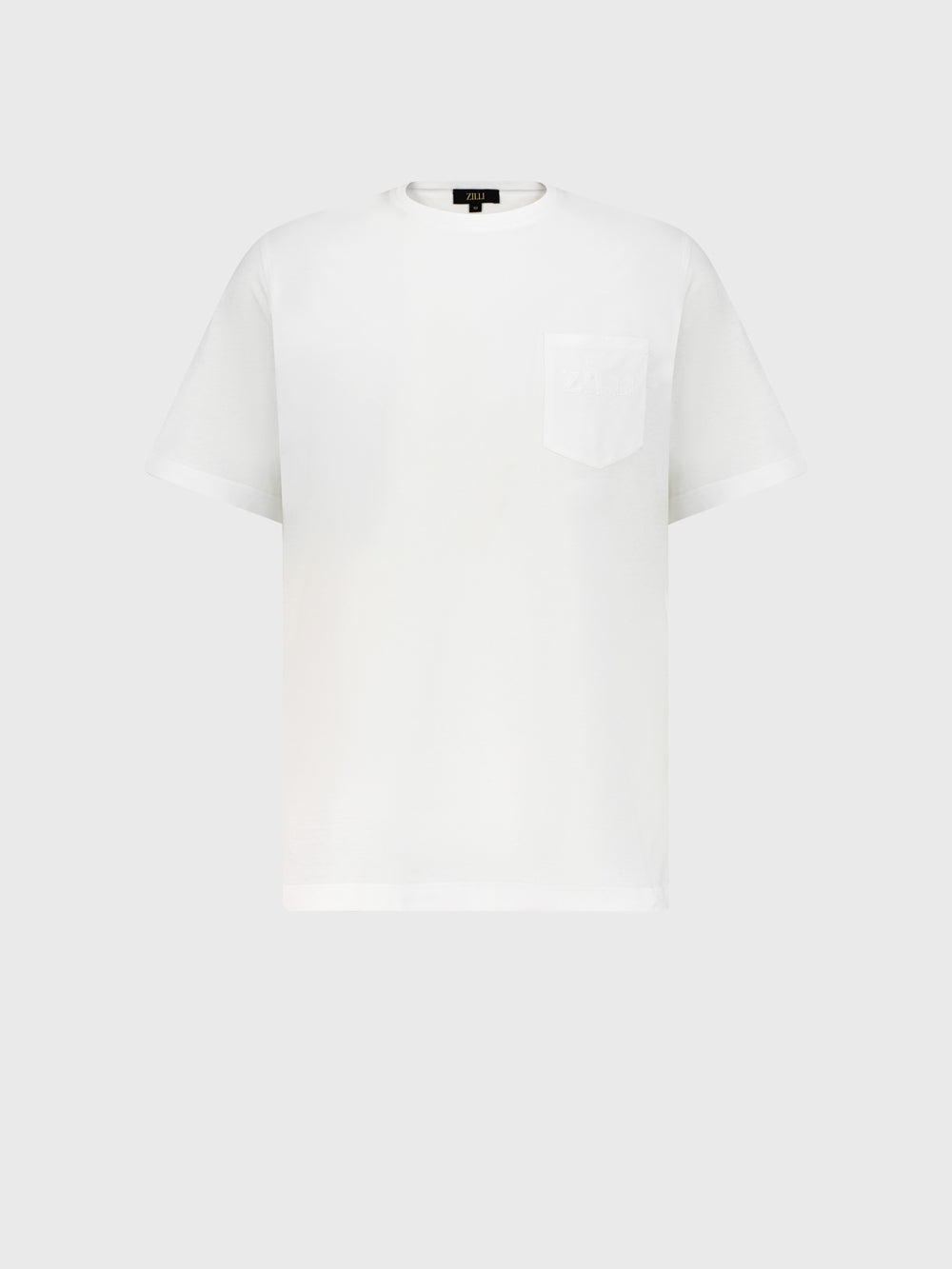 Хлопковая рубашка с нагрудным карманом ZILLI - Белый