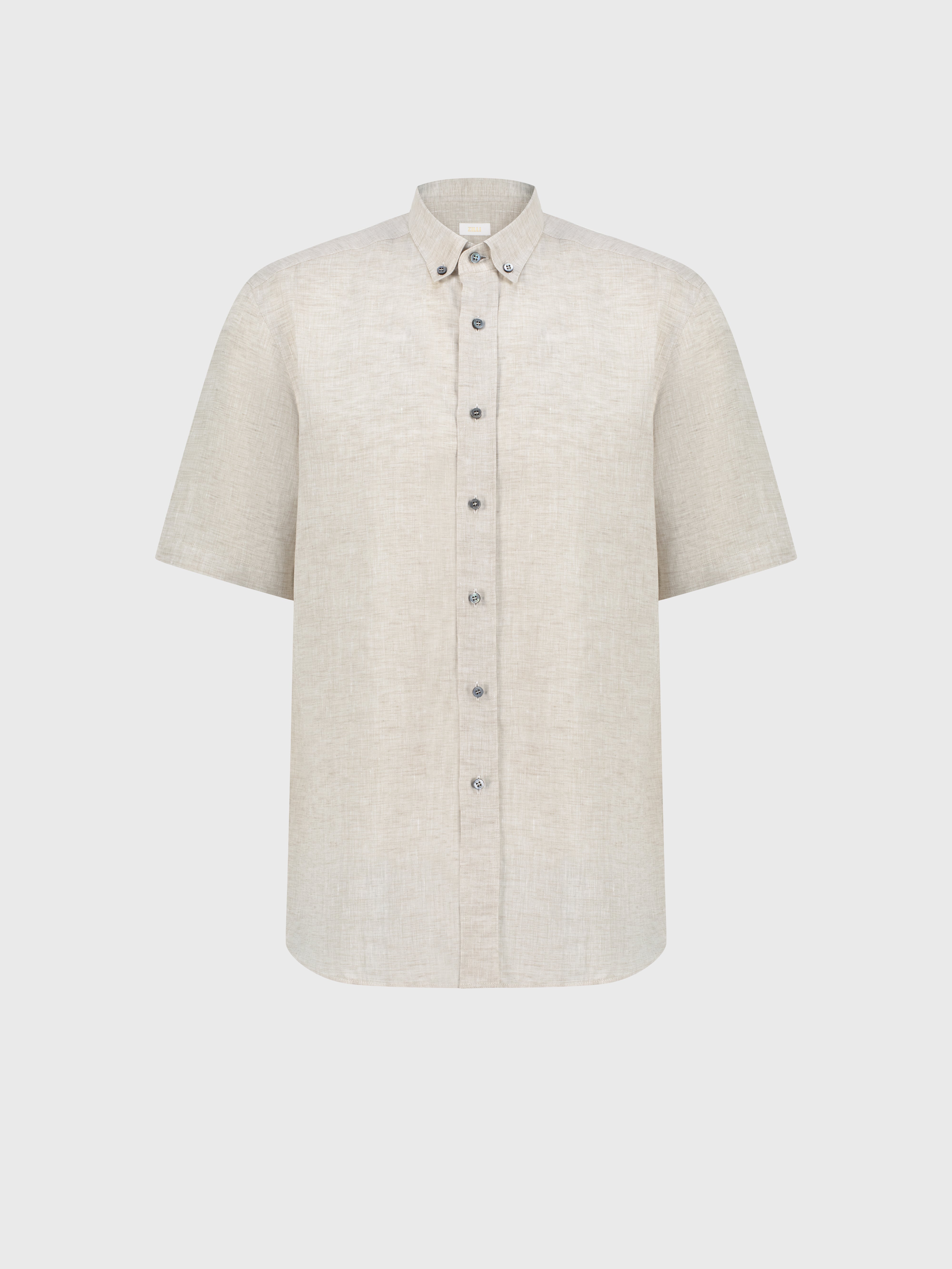 Льняная рубашка - Pale Fawn