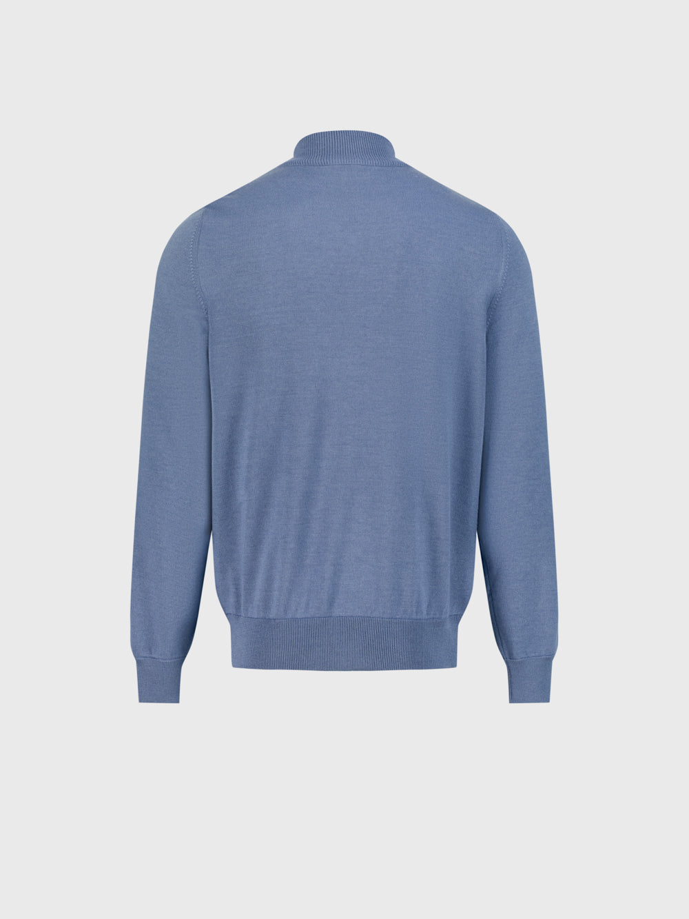 Кожаная вязаная куртка-бомбер - Бледно-голубой оникс