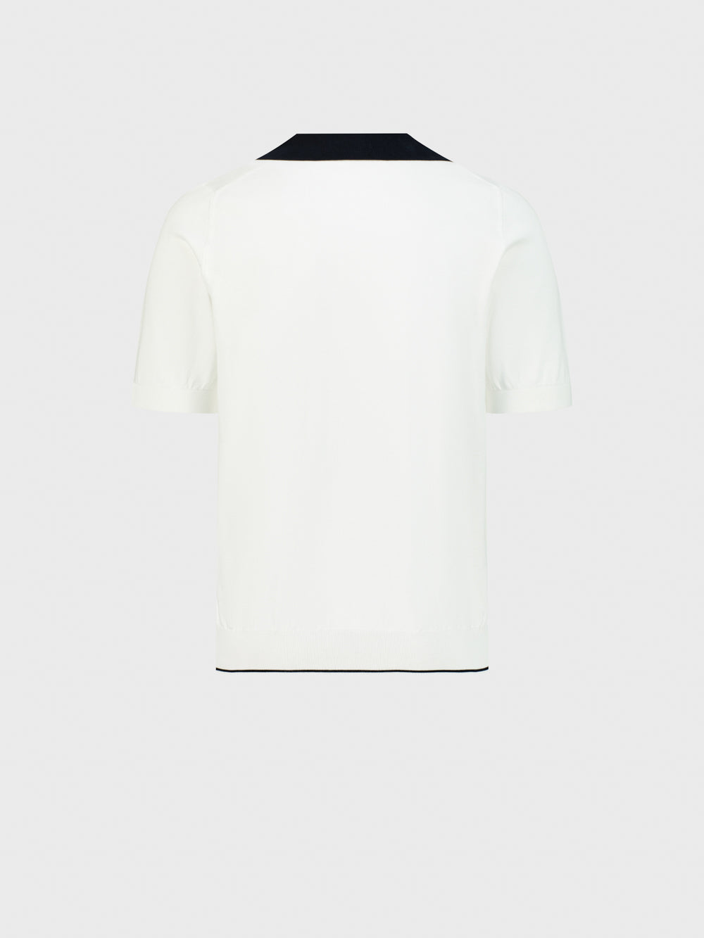 Рубашка-поло с геометрическим узором - Натуральный белый