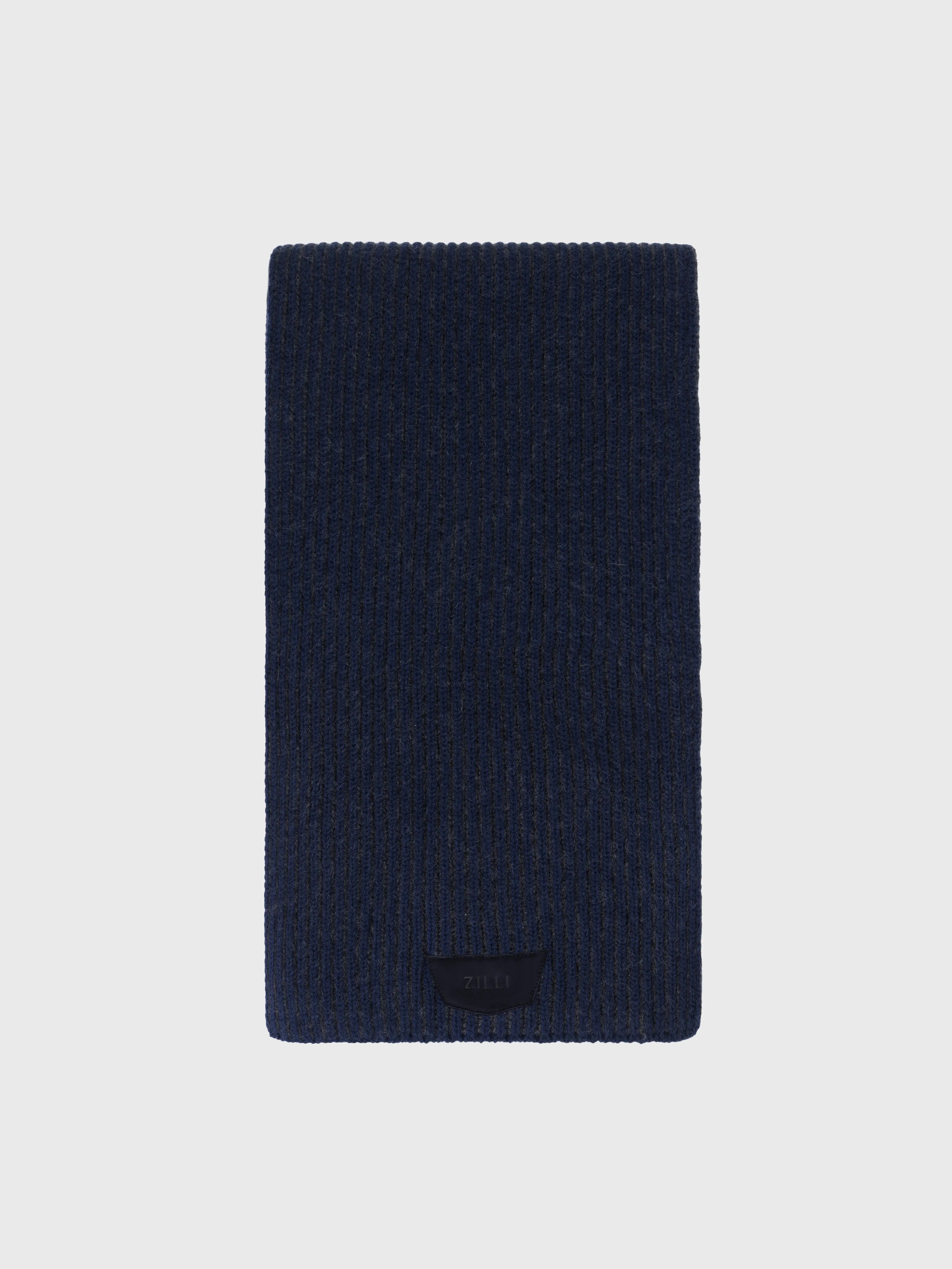 Ребристый шарф - Темно-морской