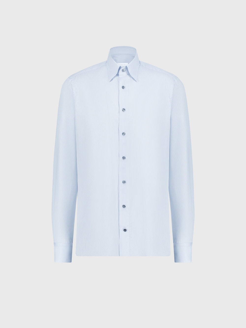 Формальная рубашка в полоску - Оксфордский синий