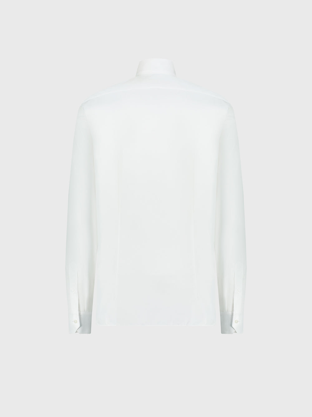 Однотонная формальная рубашка с одинарным швом - Белый