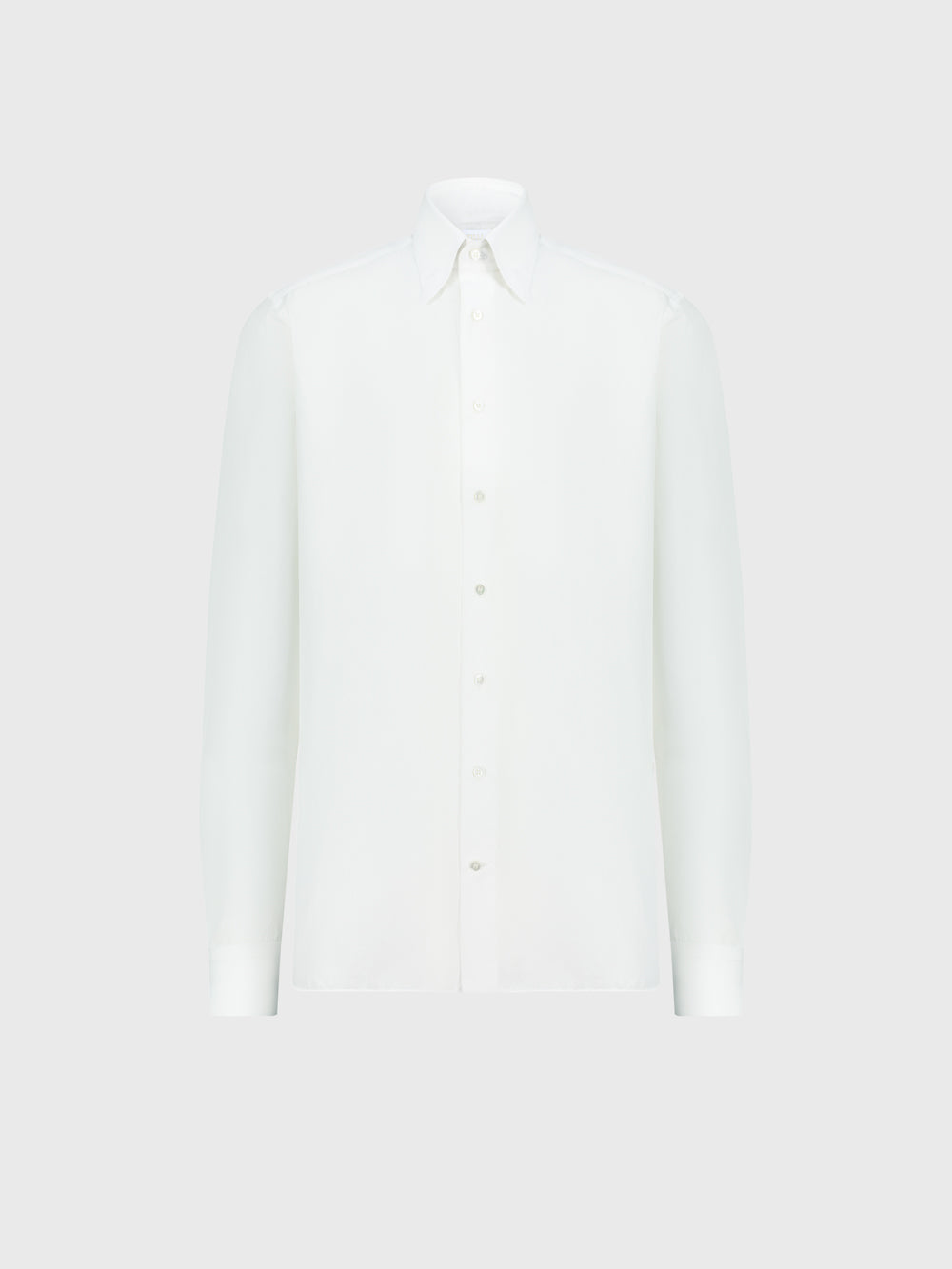 Формальная рубашка с тройным отложным воротником - Белый