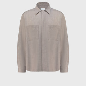 Pocket Subtly Boxy Shirt - Mink Camel