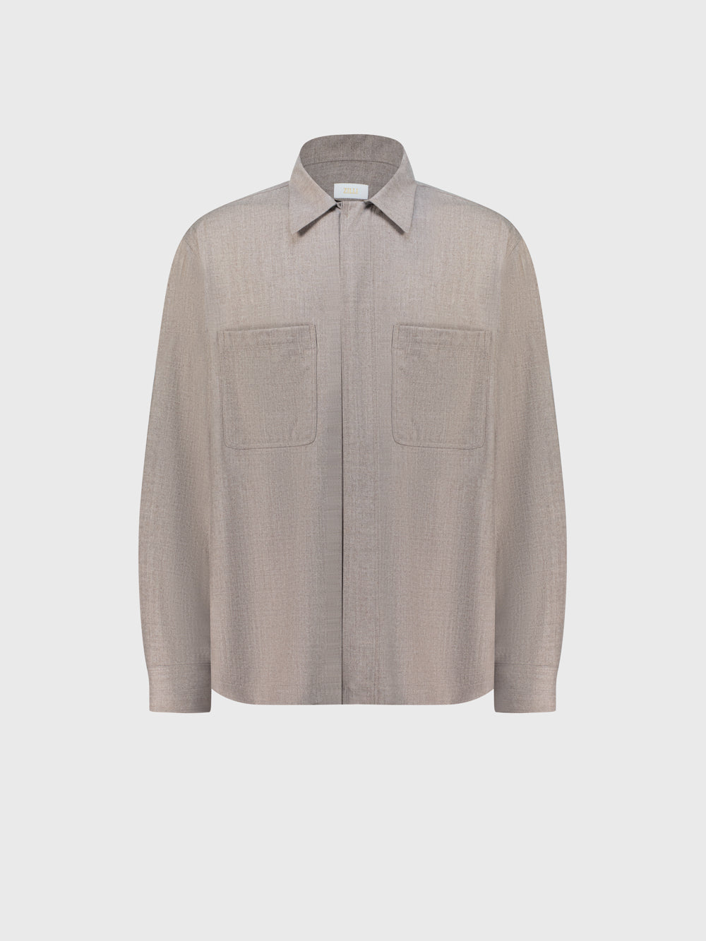Pocket Subtly Boxy Shirt - Mink Camel