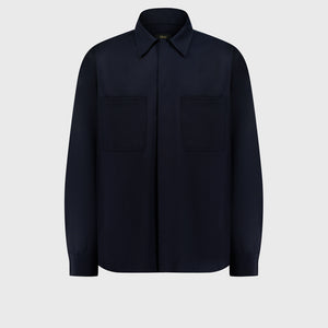 Pocket Subtly Boxy Shirt - Dark Navy