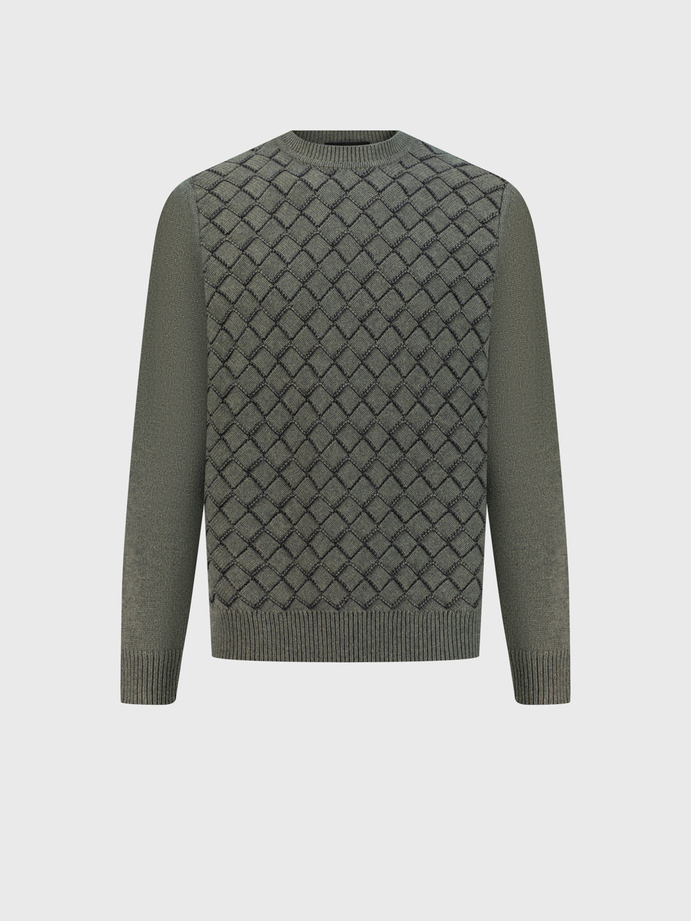 Пуловер с бриллиантами - зимний эвкалипт