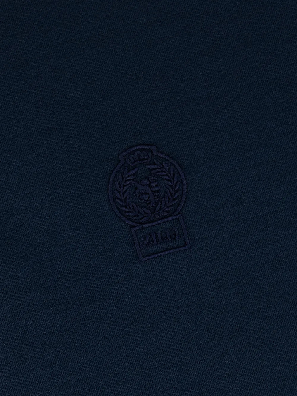 ZILLI Crest Embroidered T-Shirt - Dark Navy