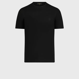 Футболка с вышитым гребнем ZILLI - Черный