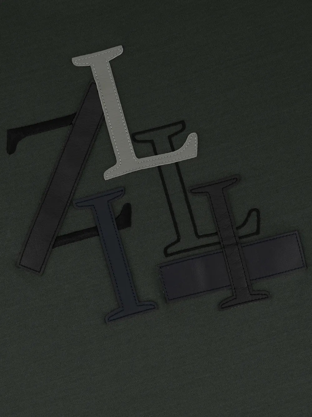 ZILLI Лоскутная футболка - Темный шалфей