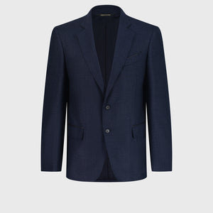 Paris Glen Check — шерстяной пиджак — барвинок