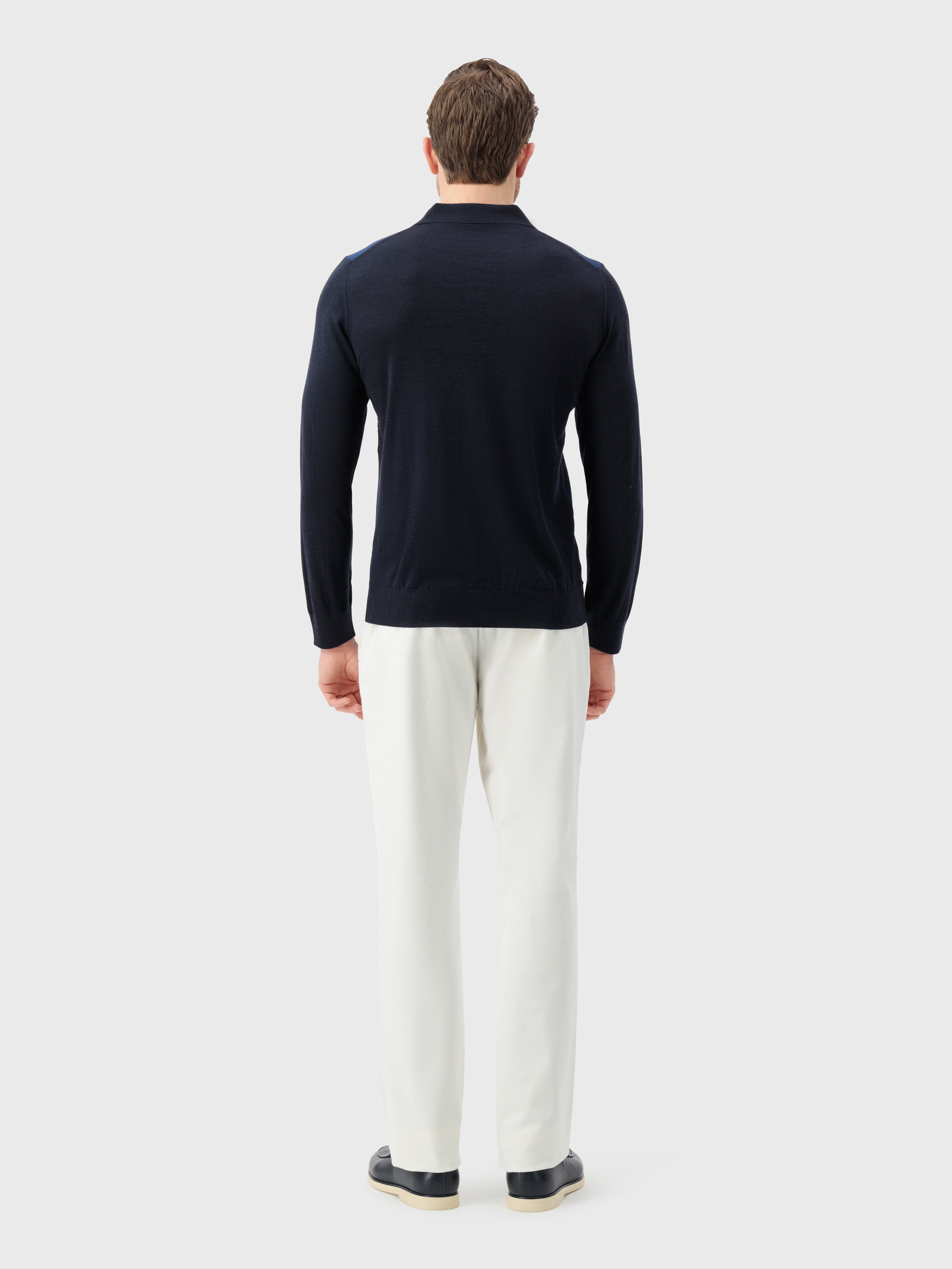 Вязаный свитер с текстурированным узором темно-темноморского цвета