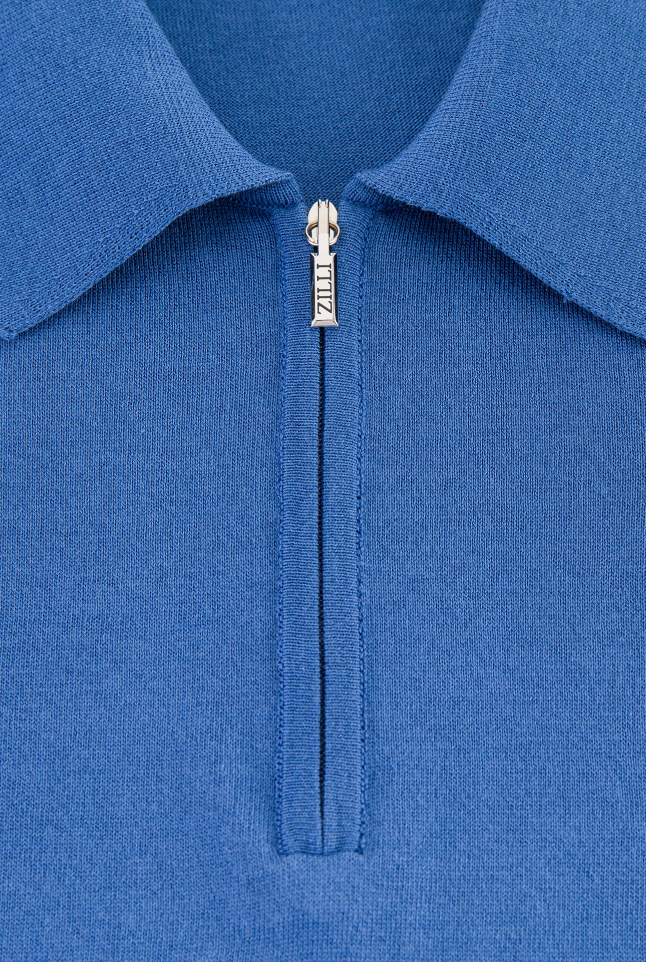 Рубашка-поло на молнии с надписью Zilli