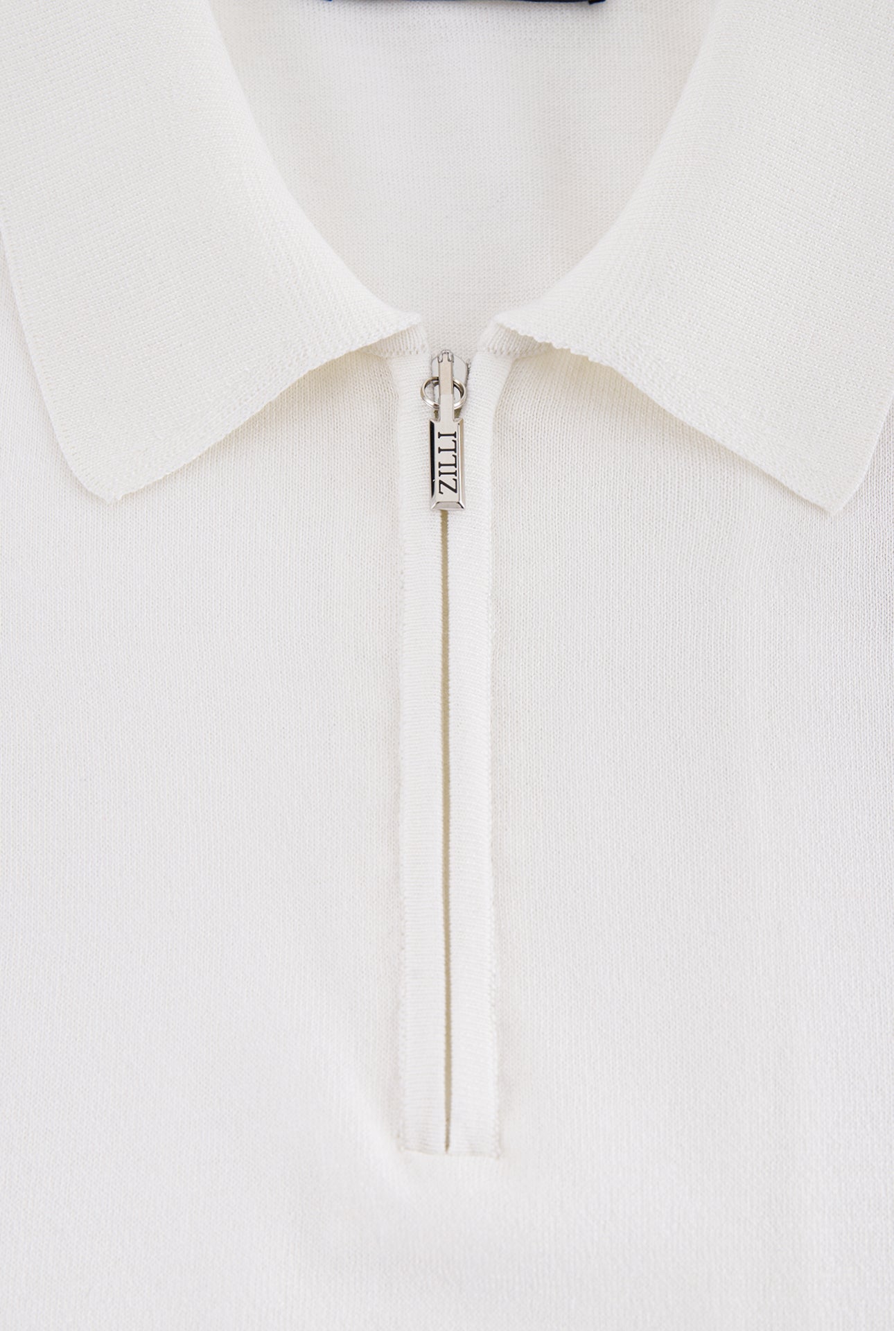 Рубашка-поло на молнии с надписью Zilli