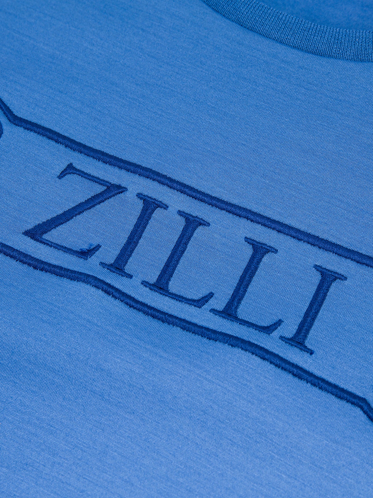 Хлопковая футболка с ребристым воротником