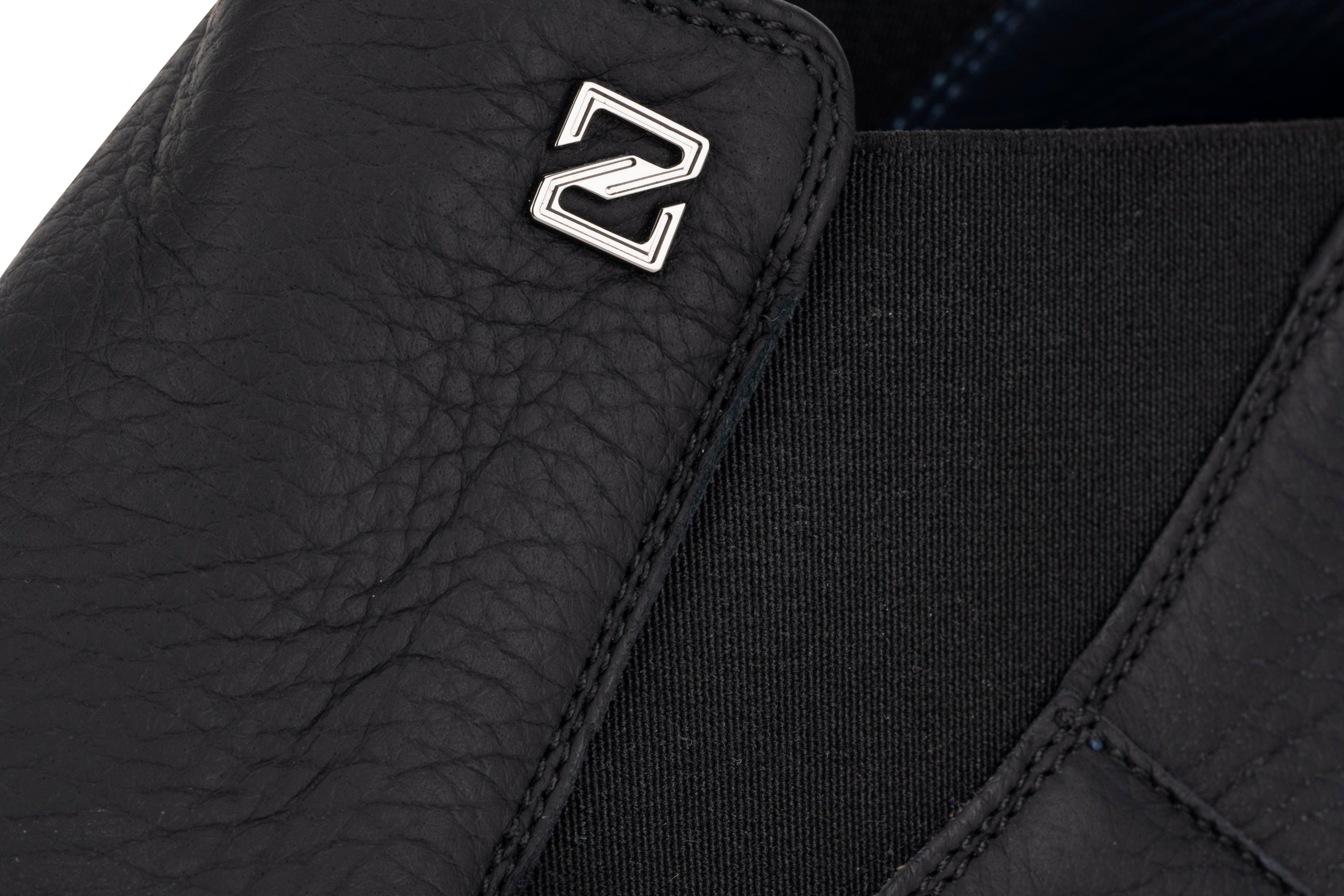 Черные кожаные сапоги по щиколотку - ZILLI