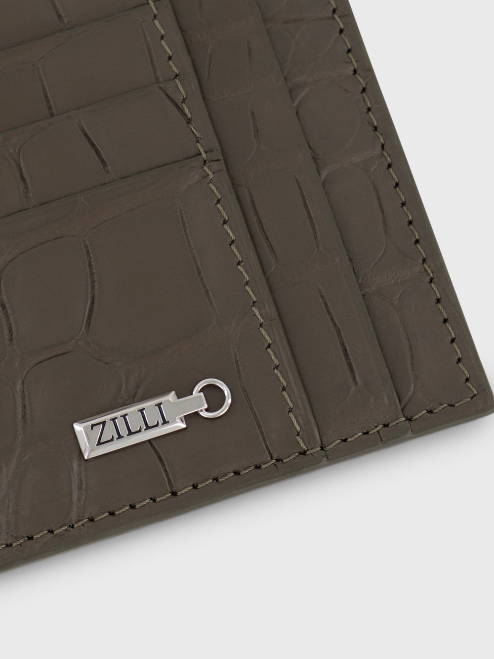 Кожаный держатель для карт - военный