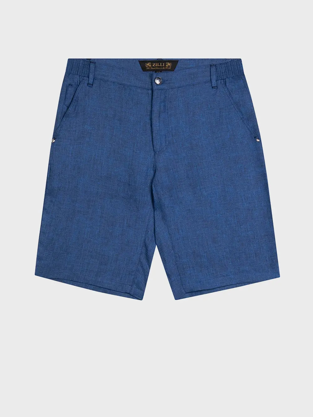 Льняные шорты-бермуды облегающего кроя